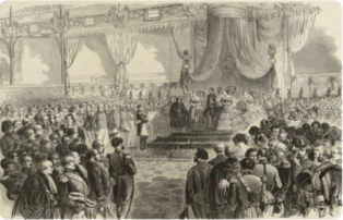 Cerimonia inaugurazione esposizione universale 1855