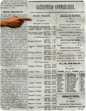 Gazzettino Commerciale agosto 1852