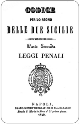 Codice Penale  Due Sicilie