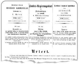 Testo della Convenzione Telegrafica Austro-Pontificia