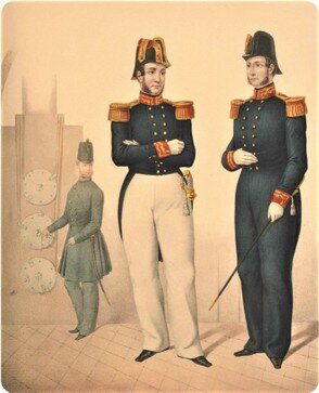 Corpo Telegrafico: Uniformi 1855
