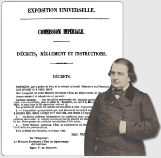 Decreto 8 marzo 1853 esposizione parigi