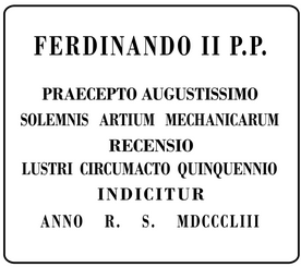 Lapide commemorativa posta all'ingresso della sala Tarsia Lapide commemorativa posta all'ingresso della sala Tarsia
