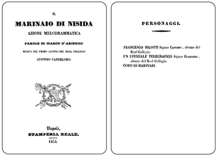 l Marinaio di Nisida, azione melodramamtica (1854)