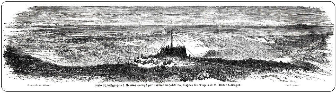 1860 postazione telegrafo visuale di Reginella, Messina 1860 postazione telegrafo visuale di reginella, Messina