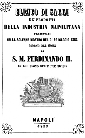 saggi mostra industriale del 30 maggio 1853 saggi mostra industriale del 30 maggio 1853